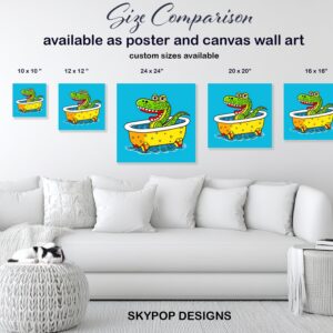 Crocodile Bath Art
