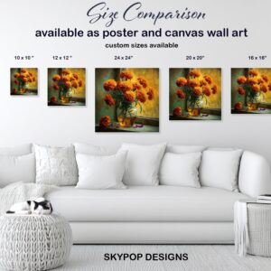 Marigold Bouquet Art
