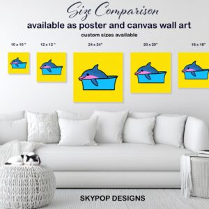 Dolphin Splash Fun Art