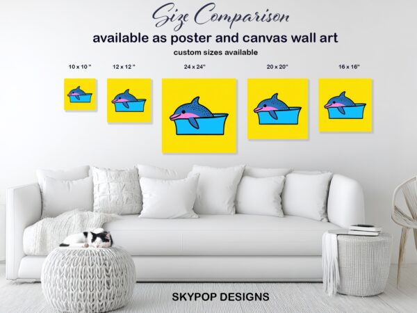 Dolphin Splash Fun Art