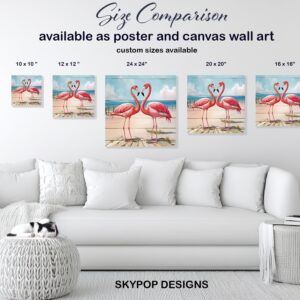 Flamingo Love Serenade Art