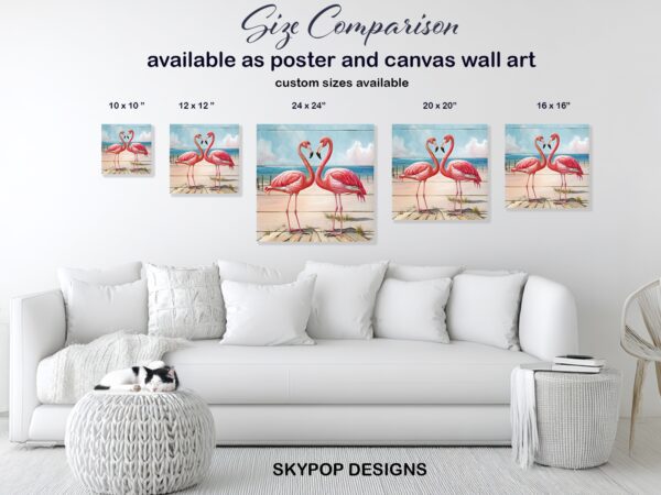 Flamingo Love Serenade Art