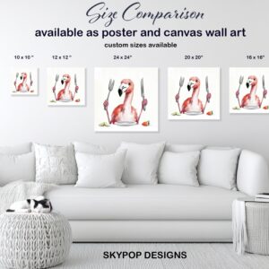 Flamingo Dinner Party Art