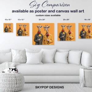 Giraffe Couple Art