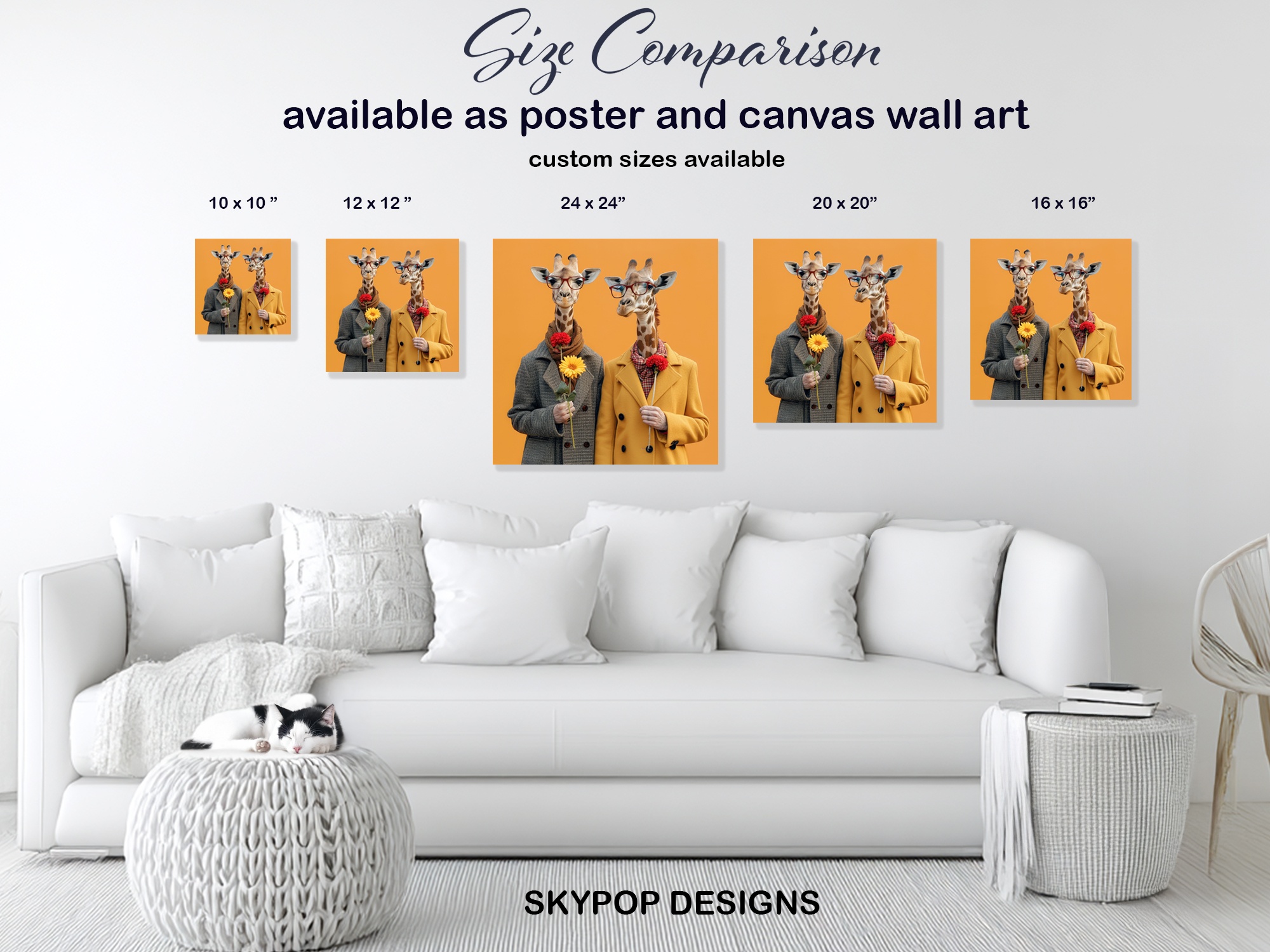 7.jpg Giraffe Couple Art