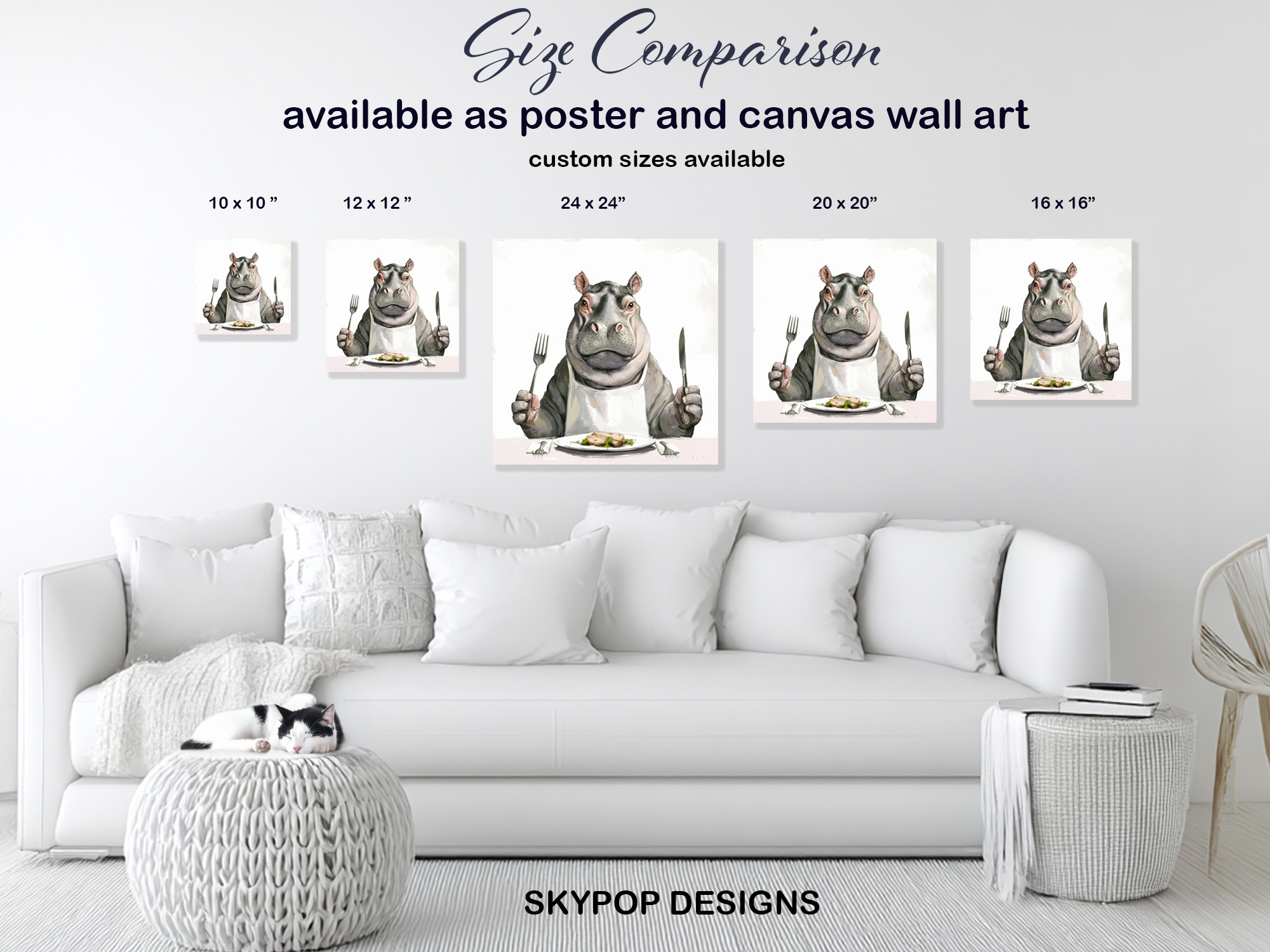 7.jpg Hippopotamus Art