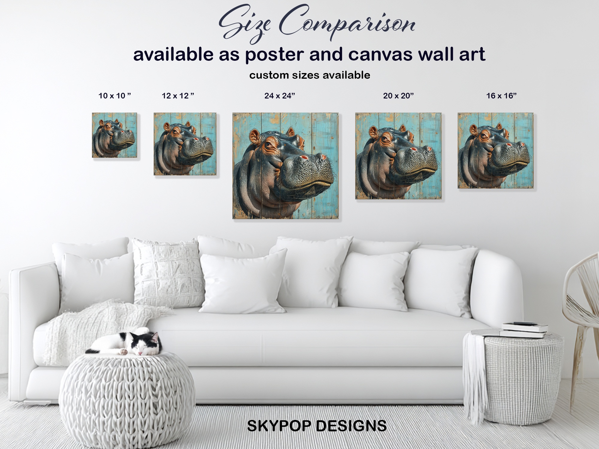 7.jpg Hippopotamus Art