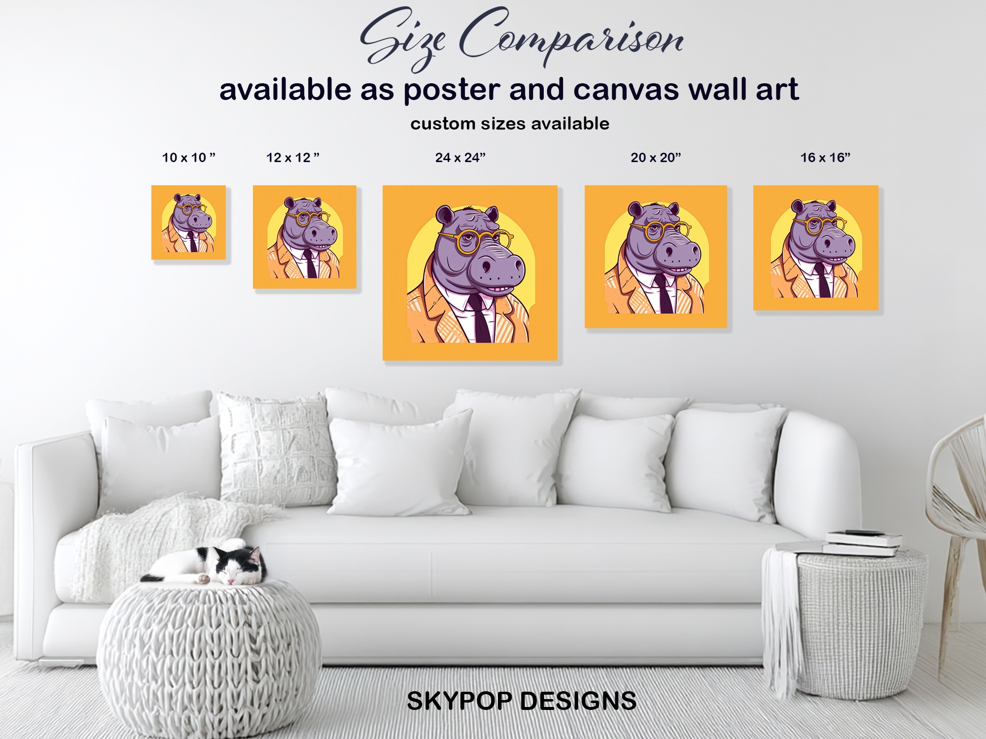 7.jpg Hippopotamus Art
