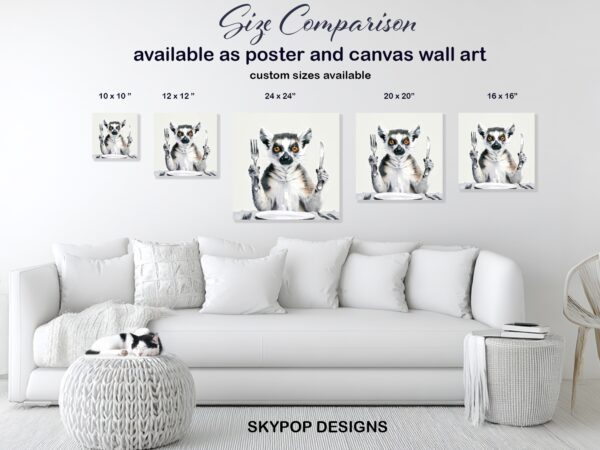 Lemur Dining Art