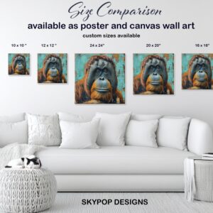 Orangutan Portrait Art
