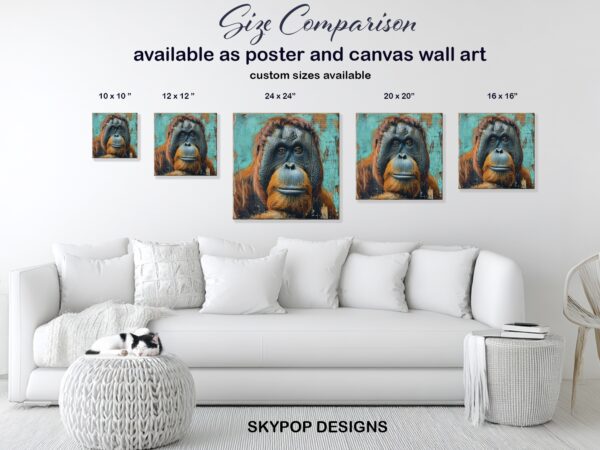 Orangutan Portrait Art