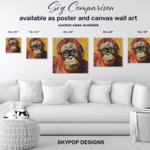 Orangutan Reading Art