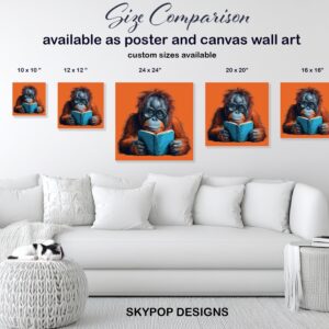 Orangutan Reading Art
