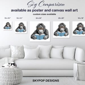 Orangutan Reading Art