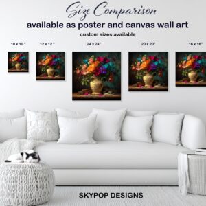 Vibrant Floral Still Life Art
