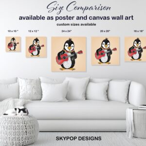 Penguin Rock On Art