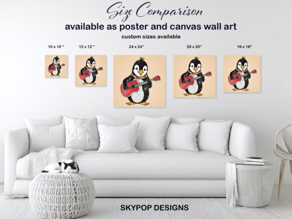 Penguin Rock On Art