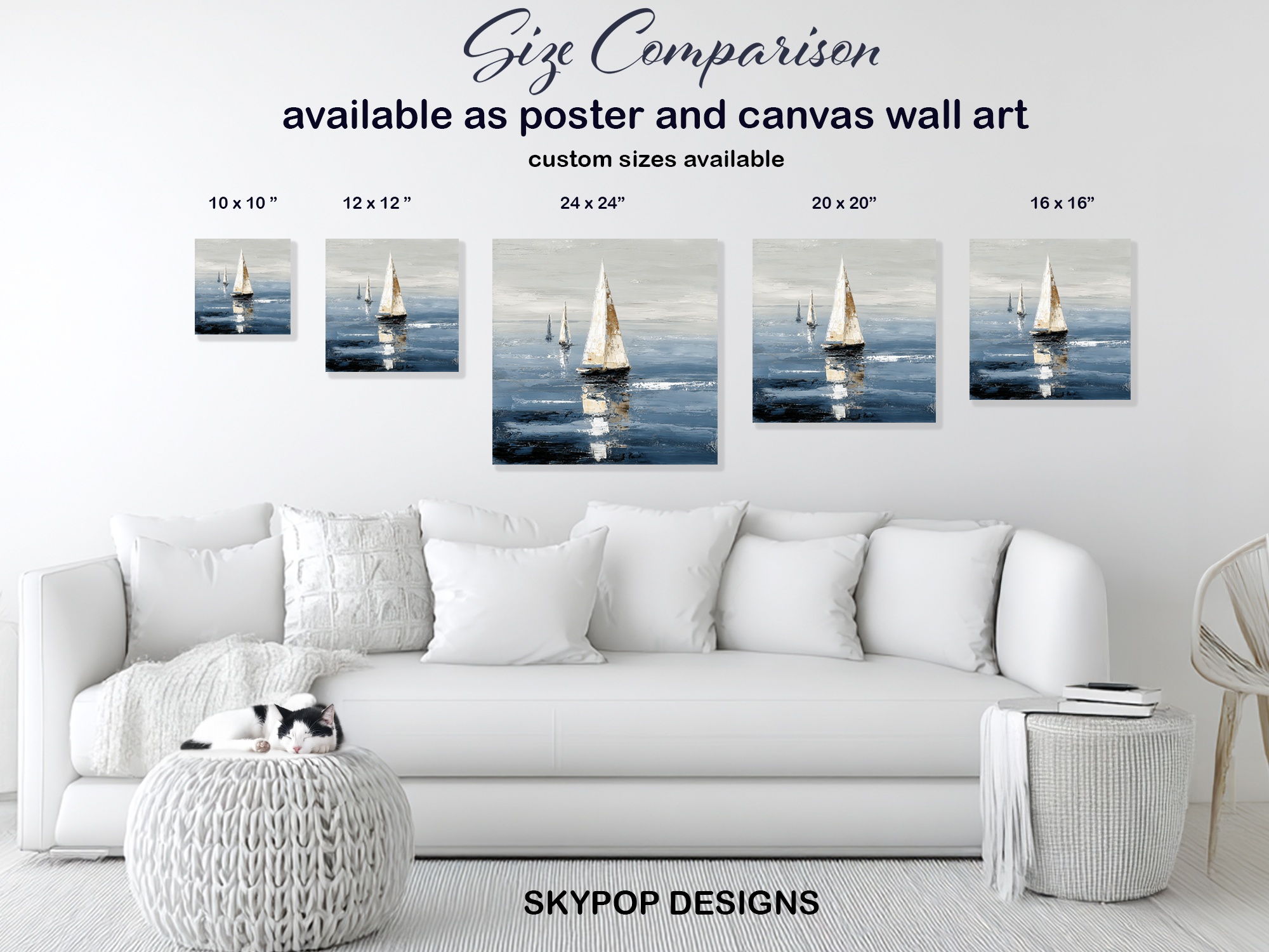 7.jpg Sailboats at Sea Art