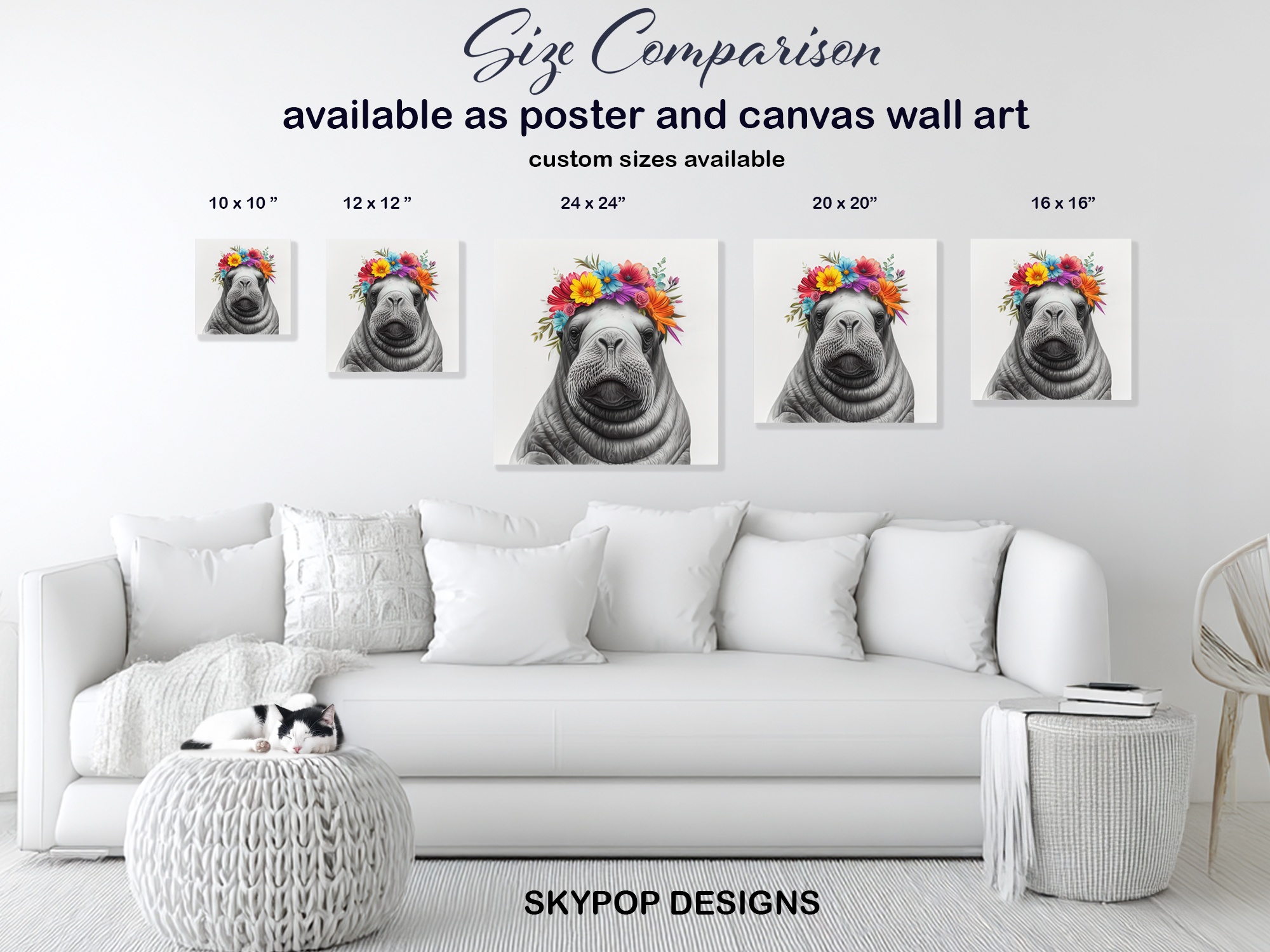 7.jpg Walrus Floral Crown Art