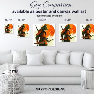 Wolf Samurai Art
