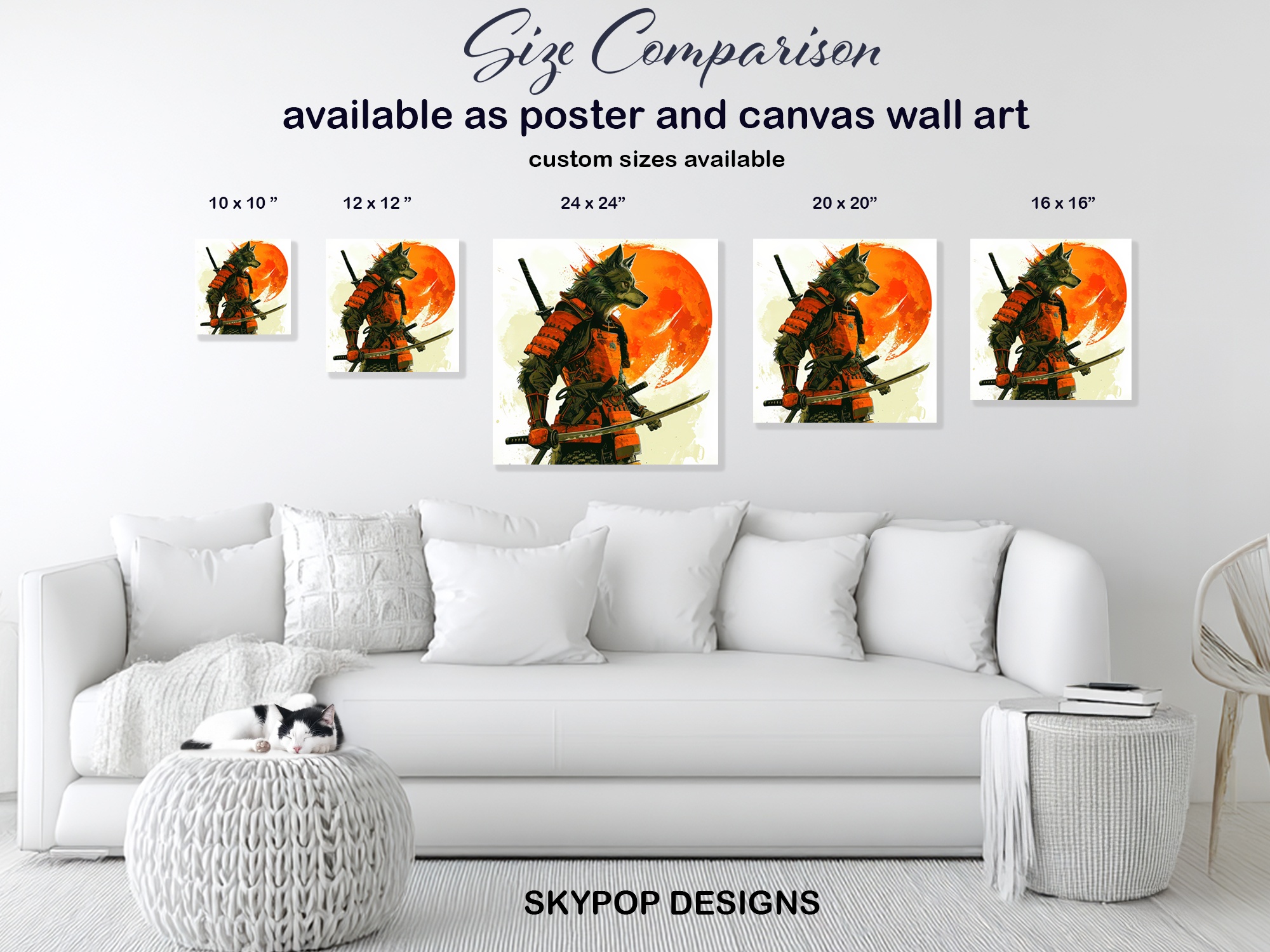 7.jpg Wolf Samurai Art