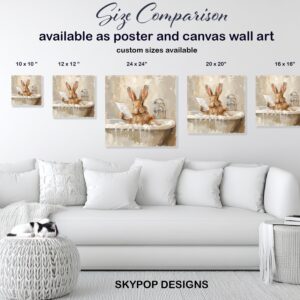 Bunny Bath Art
