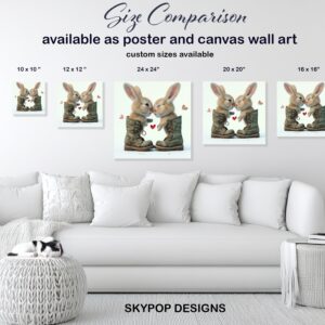 Bunny Kisses in Boots Art