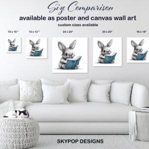 Bunny Reading Art