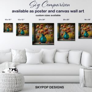 Vibrant Floral Arrangement Art