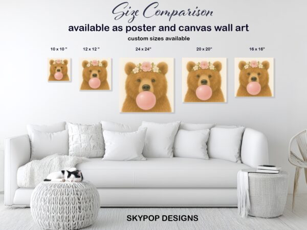 Bear Bubble Gum Art