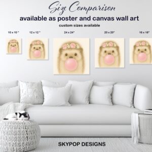 Hedgehog Bubble Gum Art