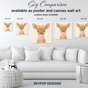 Deer Bubblegum Art