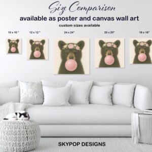 Bear Bubble Gum Art