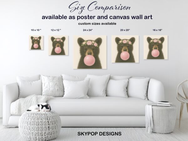 Bear Bubble Gum Art