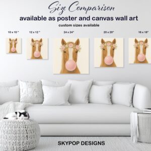 Horse Bubble Gum Art