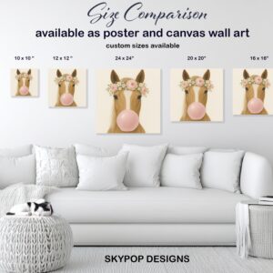 Horse Bubble Gum Art