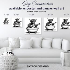Highland Cow Art