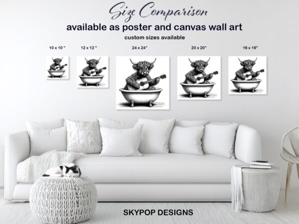Highland Cow Art