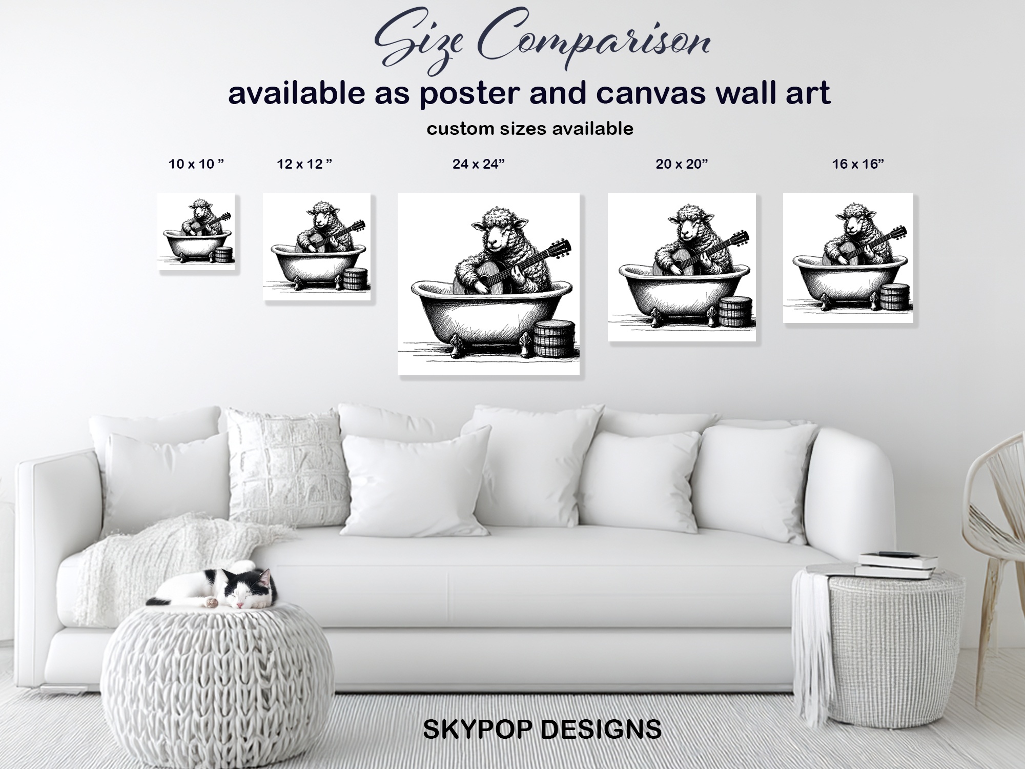 7.jpg Sheep Guitar Art