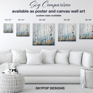 Birch Tree Forest Art