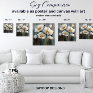 White Poppies Art