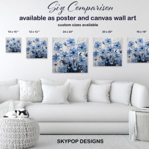 Blue Floral Art