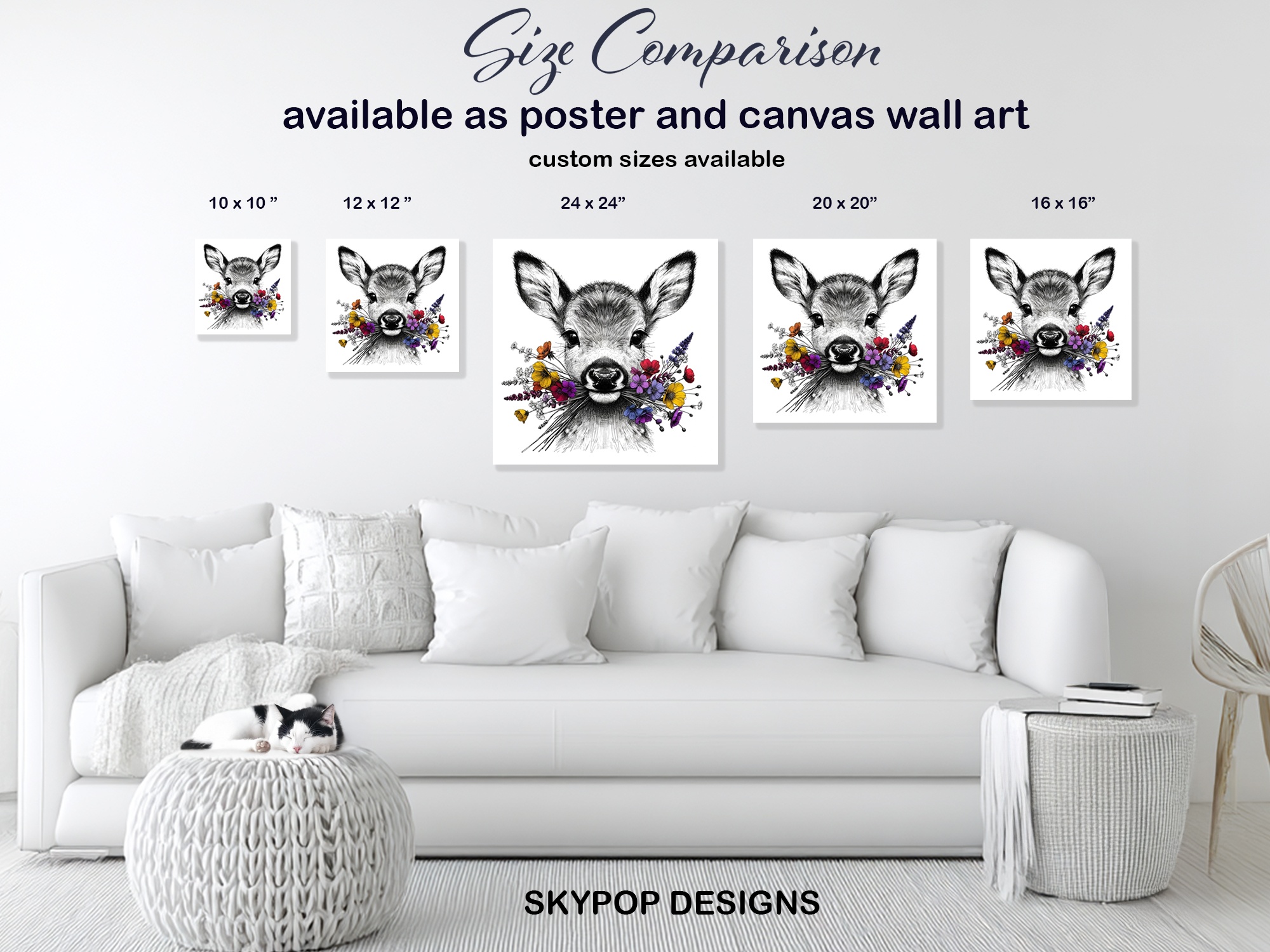 7.jpg Deer Flower Art