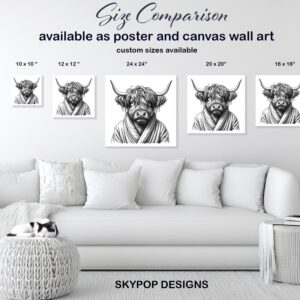 Highland Cow Art