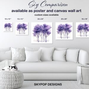 Purple Trees Art