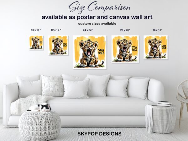 Baby Lion Roar Art