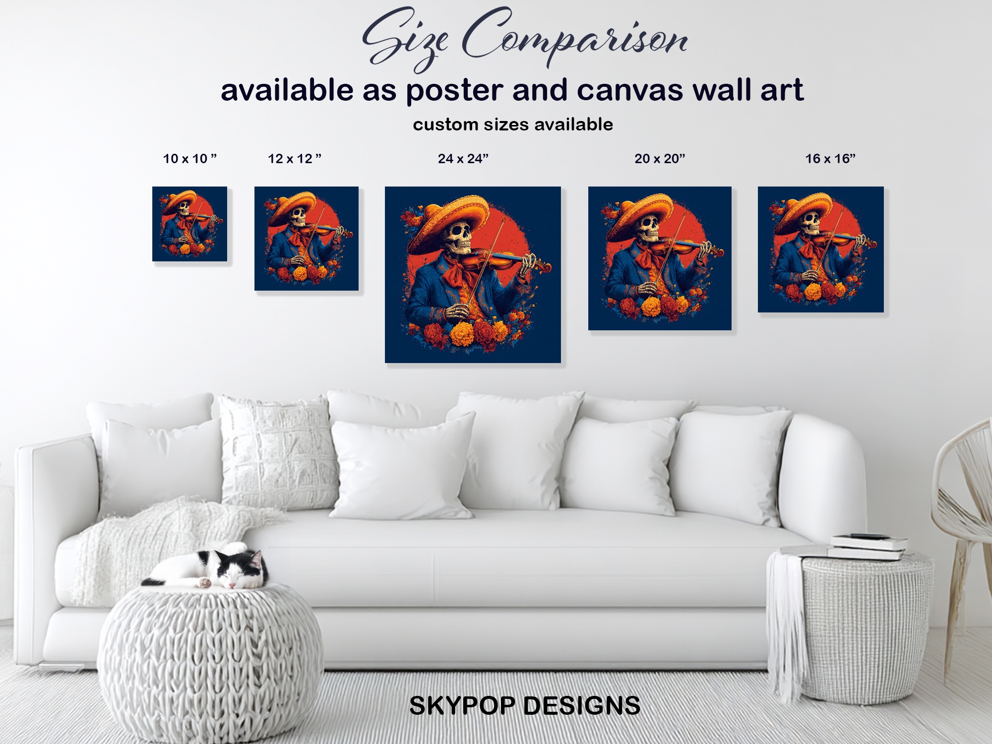 7.jpg Day of the Dead Violinist Art
