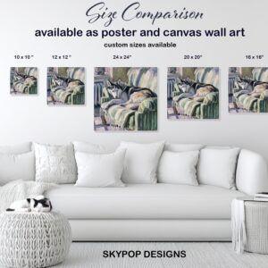 Husky Relaxation Art
