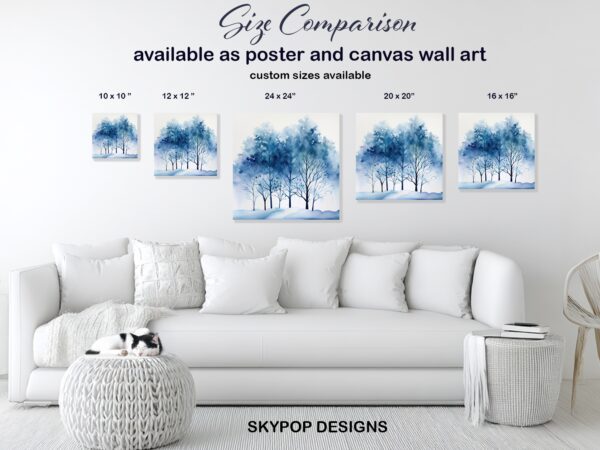 Watercolor Forest Art