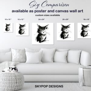 Sleepy Cat Art
